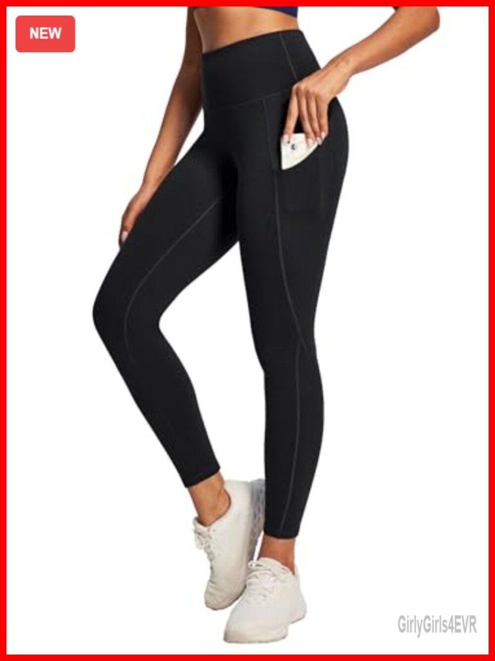 High Waisted Leggings with Pockets Tummy Control Yoga